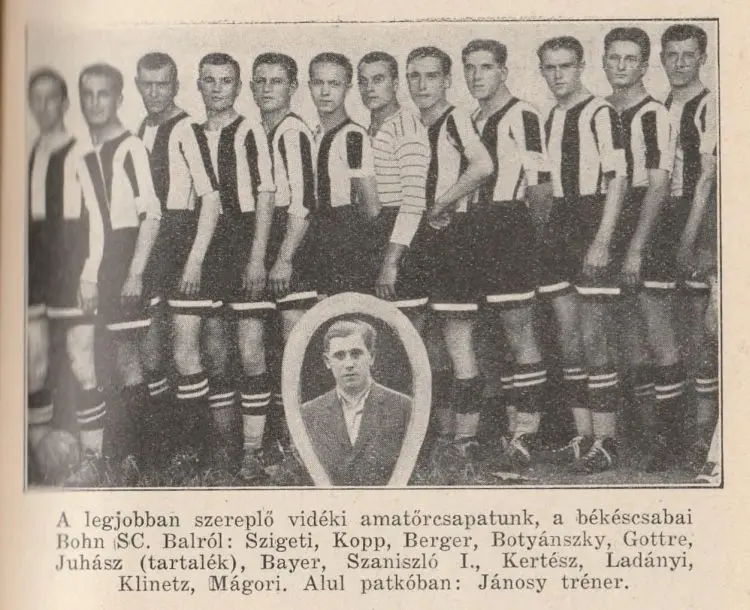 A békéscsabai téglagyár története 7 - Bekescsabai Bohn SC 1930